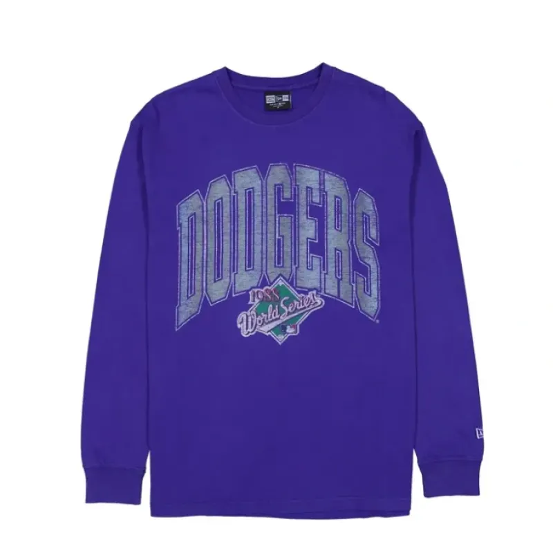Flash Sale Los Angeles Dodgers Oversized Essentials Long Sleeve TShirt - KTGCaps - Baseball caps for various teams, purchased online at a discount