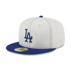 Clearance Los Angeles Dodgers Sandy Linen 59FIFTY Fitted Hat - KTGCaps - Baseball caps for various teams, purchased online at a discount