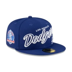 Clearance Los Angeles Dodgers Script Sided 59FIFTY Fitted Hat - KTGCaps - Baseball caps for various teams, purchased online at a discount