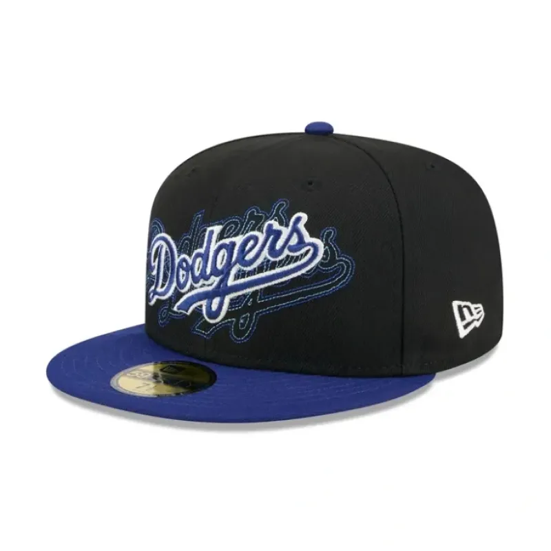 Sale Los Angeles Dodgers Shadow Stitch 59FIFTY Fitted Hat - KTGCaps - Baseball caps for various teams, purchased online at a discount