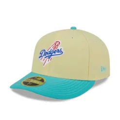 Store Los Angeles Dodgers Soft Yellow Low Profile 59FIFTY Fitted Hat - KTGCaps - Baseball caps for various teams, purchased online at a discount