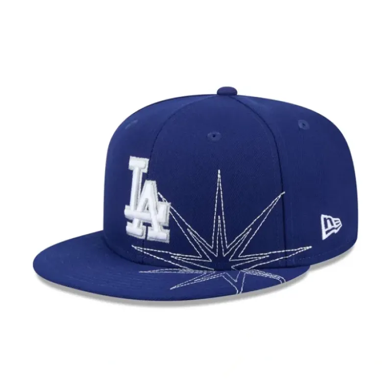 Best Los Angeles Dodgers Solar Stars 59FIFTY Fitted Hat - KTGCaps - Baseball caps for various teams, purchased online at a discount