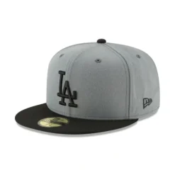 Online Los Angeles Dodgers Storm Gray Basic 59FIFTY Fitted Hat - KTGCaps - Baseball caps for various teams, purchased online at a discount Caps