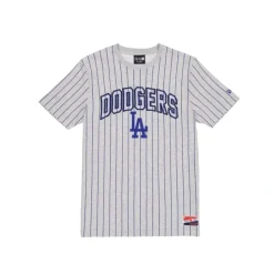Best Los Angeles Dodgers Throwback Gray Pinstripe TShirt - KTGCaps - Baseball caps for various teams, purchased online at a discount