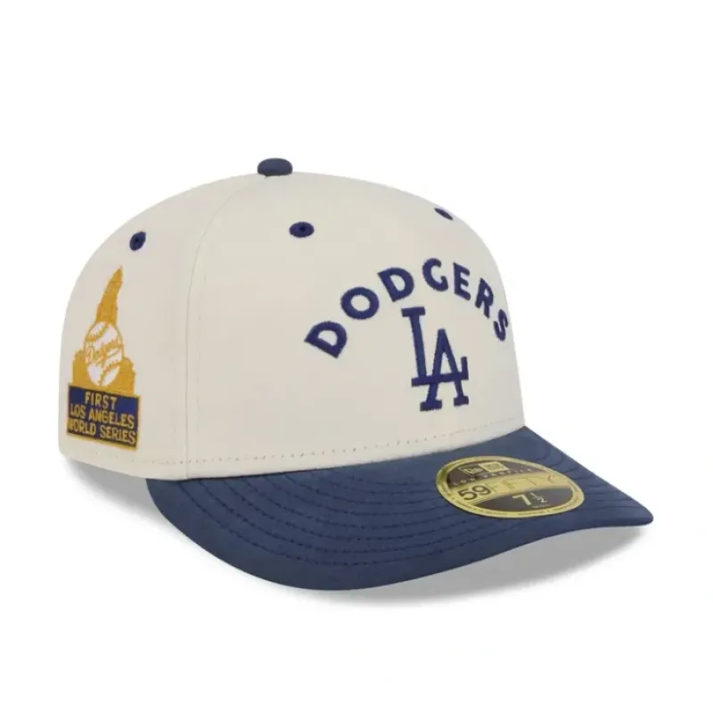 Online Los Angeles Dodgers Vintage Stack Low Profile 59FIFTY Fitted Hat - KTGCaps - Baseball caps for various teams, purchased online at a discount