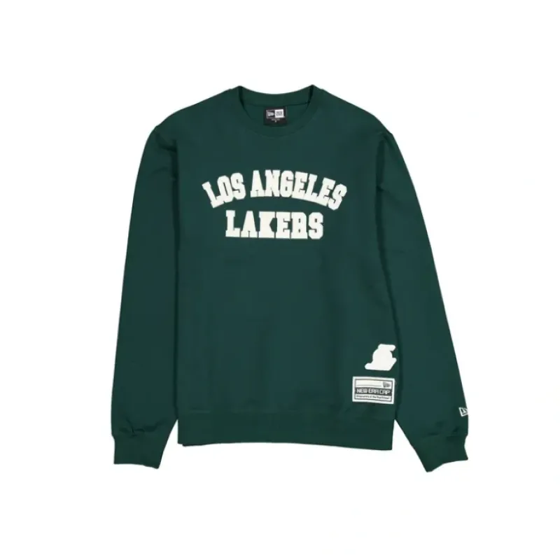 Outlet Los Angeles Lakers Dark Green Logo Select Crewneck - KTGCaps - Baseball caps for various teams, purchased online at a discount