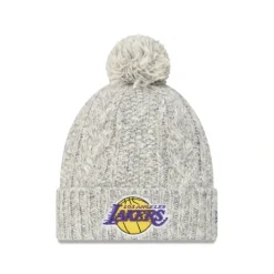 Store Los Angeles Lakers Shimmer Pom Knit Hat - KTGCaps - Baseball caps for various teams, purchased online at a discount