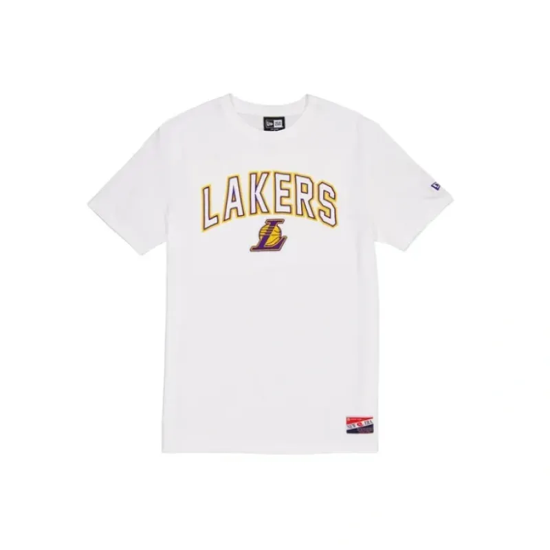 Outlet Los Angeles Lakers Throwback White TShirt - KTGCaps - Baseball caps for various teams, purchased online at a discount