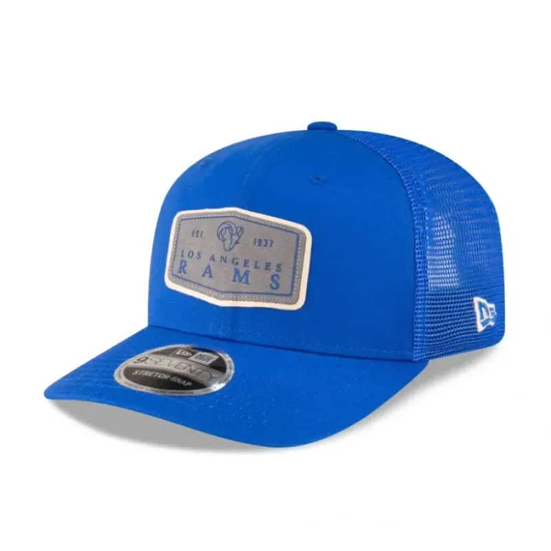 Best Sale Los Angeles Rams Labeled 9SEVENTY StretchSnap Hat - KTGCaps - Baseball caps for various teams, purchased online at a discount