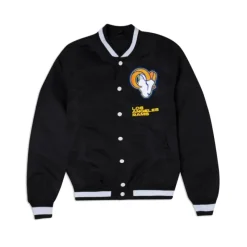 Sale Los Angeles Rams Logo Select Black Jacket - KTGCaps - Baseball caps for various teams, purchased online at a discount