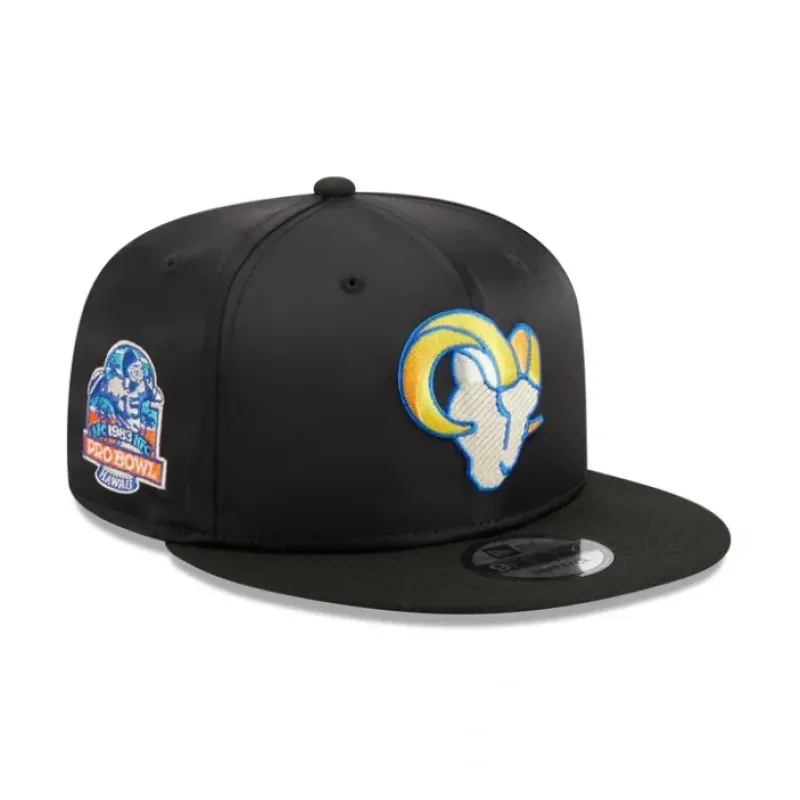 Fashion Los Angeles Rams Satin 9FIFTY Snapback Hat - KTGCaps - Baseball caps for various teams, purchased online at a discount