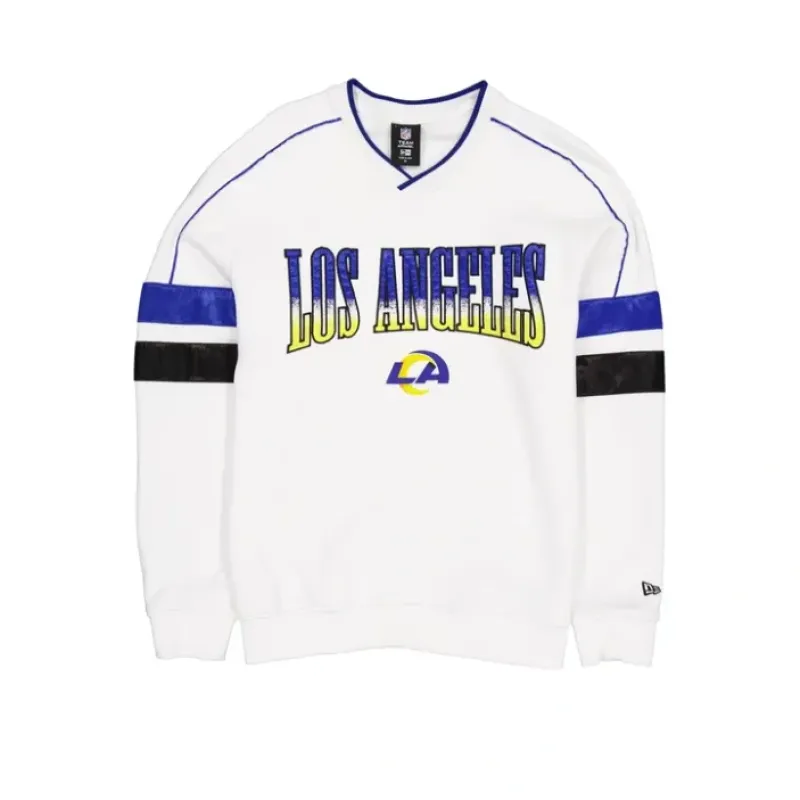 Cheap Los Angeles Rams Sport Classics White Crewneck - KTGCaps - Baseball caps for various teams, purchased online at a discount
