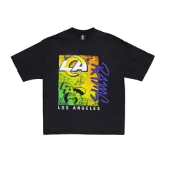 Clearance Los Angeles Rams Sport Classics Boxy Black TShirt - KTGCaps - Baseball caps for various teams, purchased online at a discount