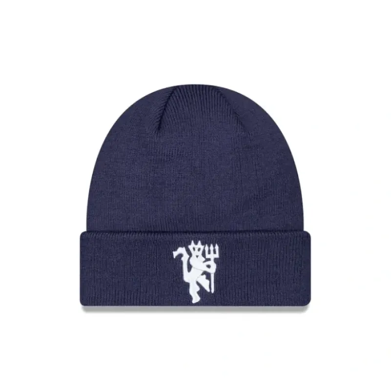 Online Manchester United Seasonal Navy Cuff Knit Hat - KTGCaps - Baseball caps for various teams, purchased online at a discount