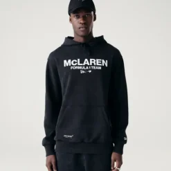 Clearance McLaren Formula 1 Team Washed Black Hoodie - KTGCaps - Baseball caps for various teams, purchased online at a discount