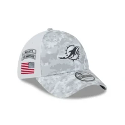 Store Miami Dolphins 2024 Salute to Service 39THIRTY Stretch Fit Hat - KTGCaps - Baseball caps for various teams, purchased online at a discount