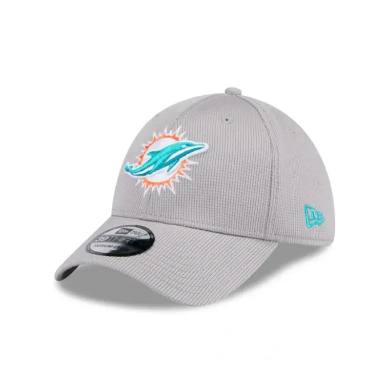 Outlet Miami Dolphins Active 39THIRTY Stretch Fit Hat - KTGCaps - Baseball caps for various teams, purchased online at a discount