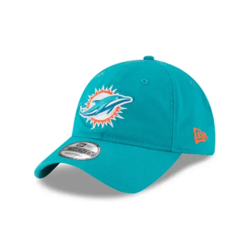 Outlet Miami Dolphins Core Classic 9TWENTY Adjustable Hat - KTGCaps - Baseball caps for various teams, purchased online at a discount