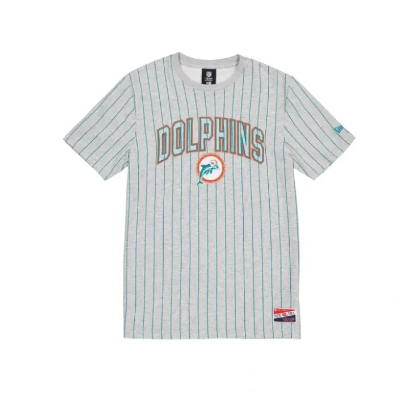 Best Miami Dolphins Throwback Gray Pinstripe TShirt - KTGCaps - Baseball caps for various teams, purchased online at a discount