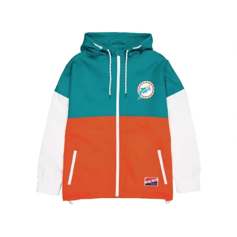 Online Miami Dolphins Throwback Windbreaker - KTGCaps - Baseball caps for various teams, purchased online at a discount