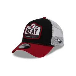 Best Miami Heat 2024 Rally Drive 9FORTY AFrame Trucker Hat - KTGCaps - Baseball caps for various teams, purchased online at a discount