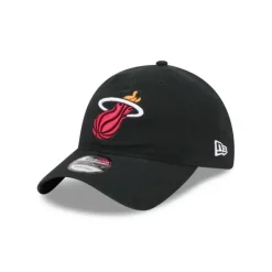 Best Sale Miami Heat Black 9TWENTY Adjustable Hat - KTGCaps - Baseball caps for various teams, purchased online at a discount