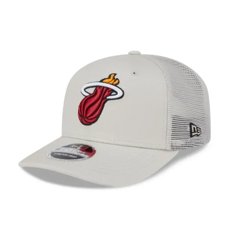 Outlet Miami Heat Canvas 9SEVENTY Trucker Hat - KTGCaps - Baseball caps for various teams, purchased online at a discount