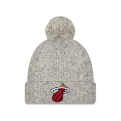Shop Miami Heat Shimmer Pom Knit Hat - KTGCaps - Baseball caps for various teams, purchased online at a discount