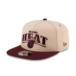 Clearance Miami Heat Terry Heather 9FIFTY AFrame Snapback Hat - KTGCaps - Baseball caps for various teams, purchased online at a discount