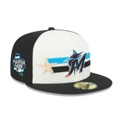 Sale Miami Marlins 2024 AllStar Game Workout 59FIFTY Fitted Hat - KTGCaps - Baseball caps for various teams, purchased online at a discount