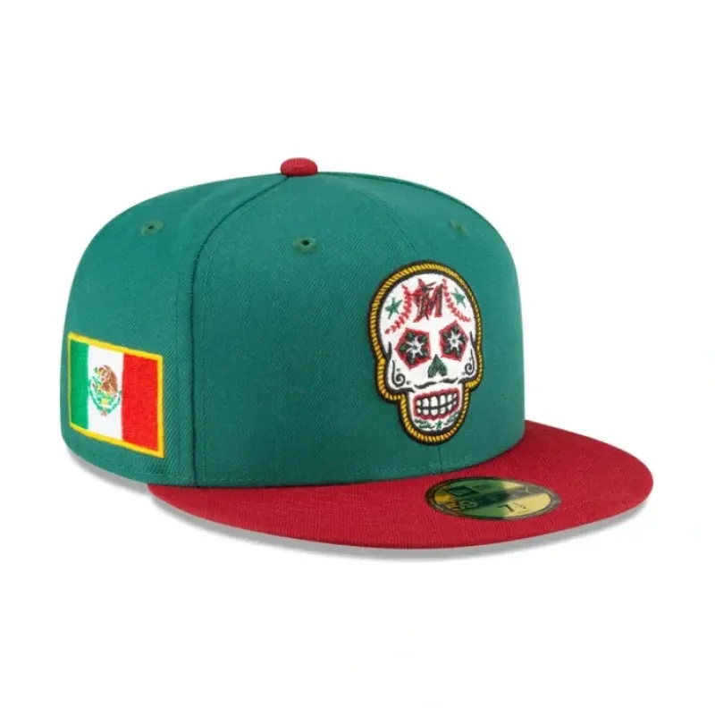 Cheap Miami Marlins Cinco de Mayo 59FIFTY Fitted Hat - KTGCaps - Baseball caps for various teams, purchased online at a discount