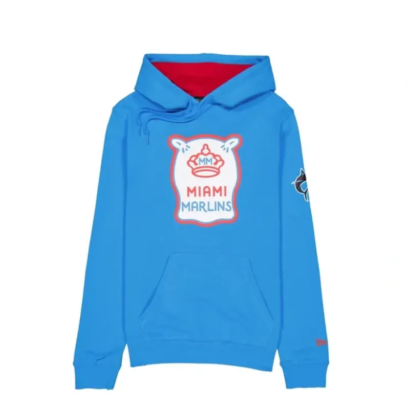 Cheap Miami Marlins City Connect Blue Hoodie - KTGCaps - Baseball caps for various teams, purchased online at a discount