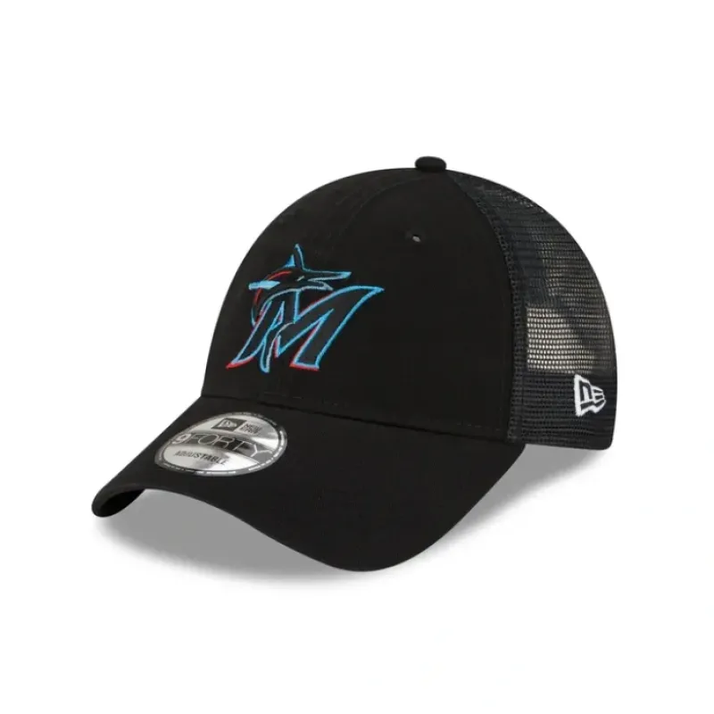 Cheap Miami Marlins 9FORTY Trucker Hat - KTGCaps - Baseball caps for various teams, purchased online at a discount