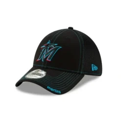 Best Sale Miami Marlins NEO 39THIRTY Stretch Fit Hat - KTGCaps - Baseball caps for various teams, purchased online at a discount