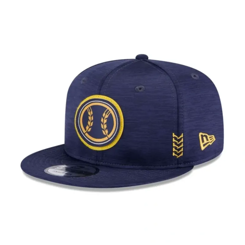 Best Sale Milwaukee Brewers 2024 Clubhouse Alt 9FIFTY Snapback Hat - KTGCaps - Baseball caps for various teams, purchased online at a discount