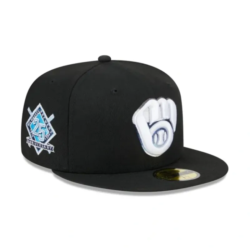 Shop Milwaukee Brewers Raceway 59FIFTY Fitted Hat - KTGCaps - Baseball caps for various teams, purchased online at a discount