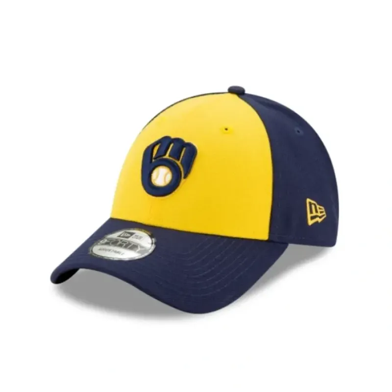 Online Milwaukee Brewers The League Alt 9FORTY Adjustable Hat - KTGCaps - Baseball caps for various teams, purchased online at a discount