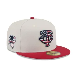 Best Sale Minnesota Twins Independence Day 2024 59FIFTY Fitted Hat - KTGCaps - Baseball caps for various teams, purchased online at a discount