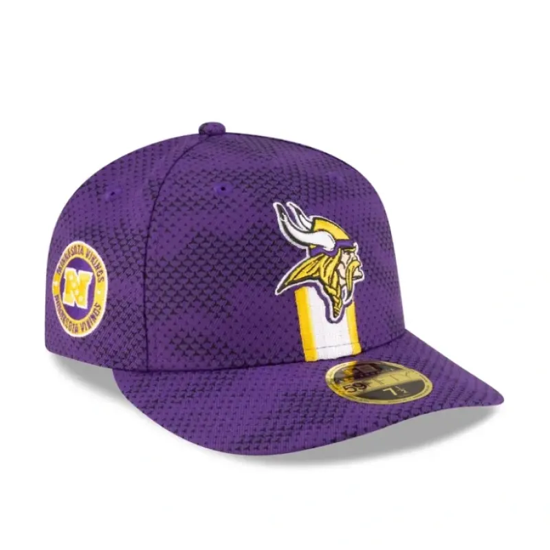 Sale Minnesota Vikings 2024 Sideline Low Profile 59FIFTY Fitted Hat - KTGCaps - Baseball caps for various teams, purchased online at a discount