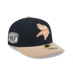 Best Sale Minnesota Vikings Blue Ivory Low Profile 59FIFTY Fitted Hat - KTGCaps - Baseball caps for various teams, purchased online at a discount