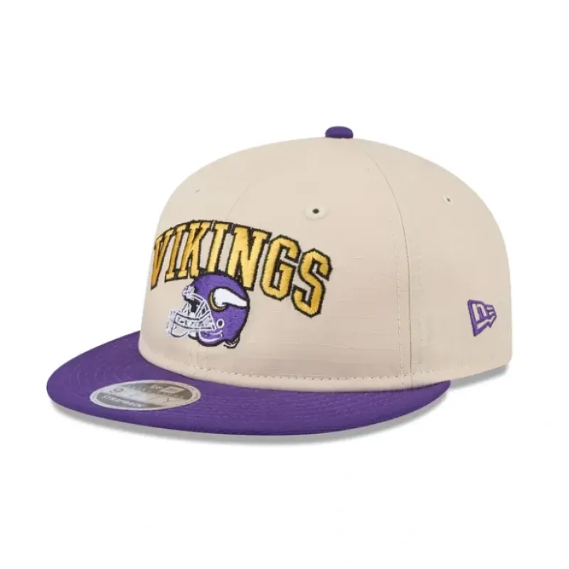 Shop Minnesota Vikings Historic Helmet Retro Crown 9FIFTY Snapback Hat - KTGCaps - Baseball caps for various teams, purchased online at a discount