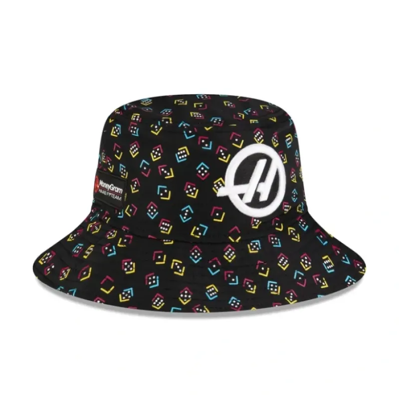 Store MoneyGram Haas F1 Team 2024 Vegas Race Special Bucket Hat - KTGCaps - Baseball caps for various teams, purchased online at a discount