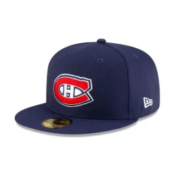 Shop Montreal Canadiens Navy 59FIFTY Fitted Hat - KTGCaps - Baseball caps for various teams, purchased online at a discount