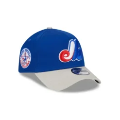 Online Montreal Expos Coop Logo Select 9FORTY AFrame Snapback Hat - KTGCaps - Baseball caps for various teams, purchased online at a discount