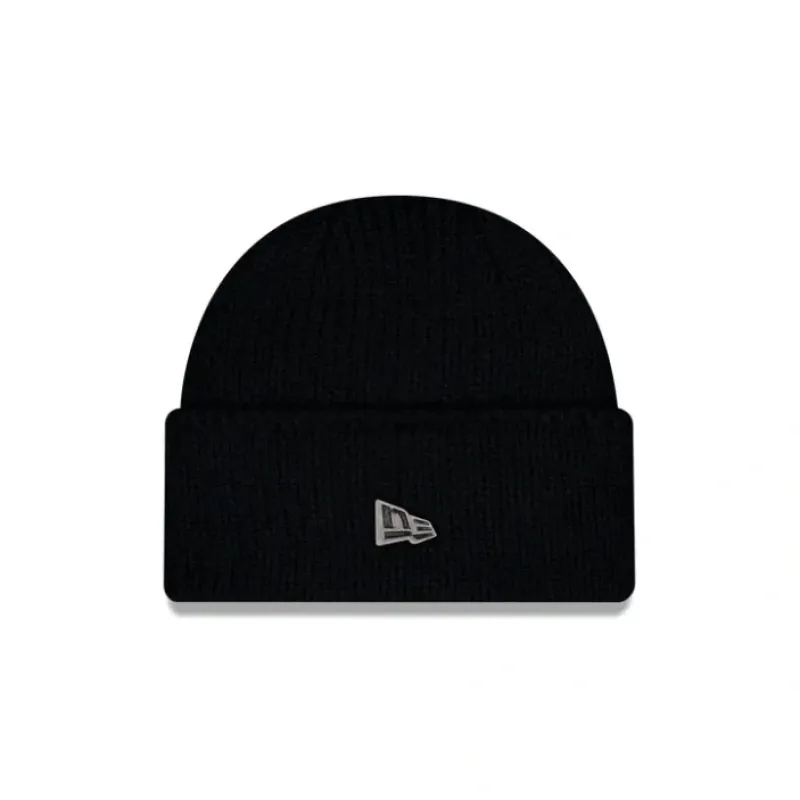 Best Sale New Era Black Wide Cuff Knit Beanie - KTGCaps - Baseball caps for various teams, purchased online at a discount