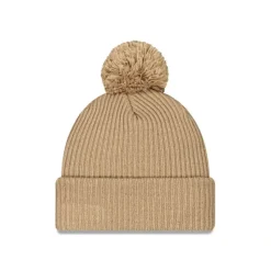 Shop New Era Cap Beige Ribbed Pom Knit Hat - KTGCaps - Baseball caps for various teams, purchased online at a discount