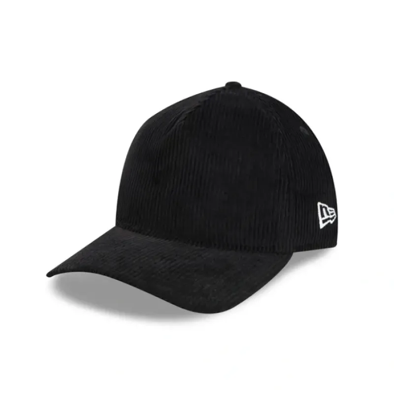 Cheap New Era Cap Black Corduroy 9TWENTY AFrame Adjustable Hat - KTGCaps - Baseball caps for various teams, purchased online at a discount