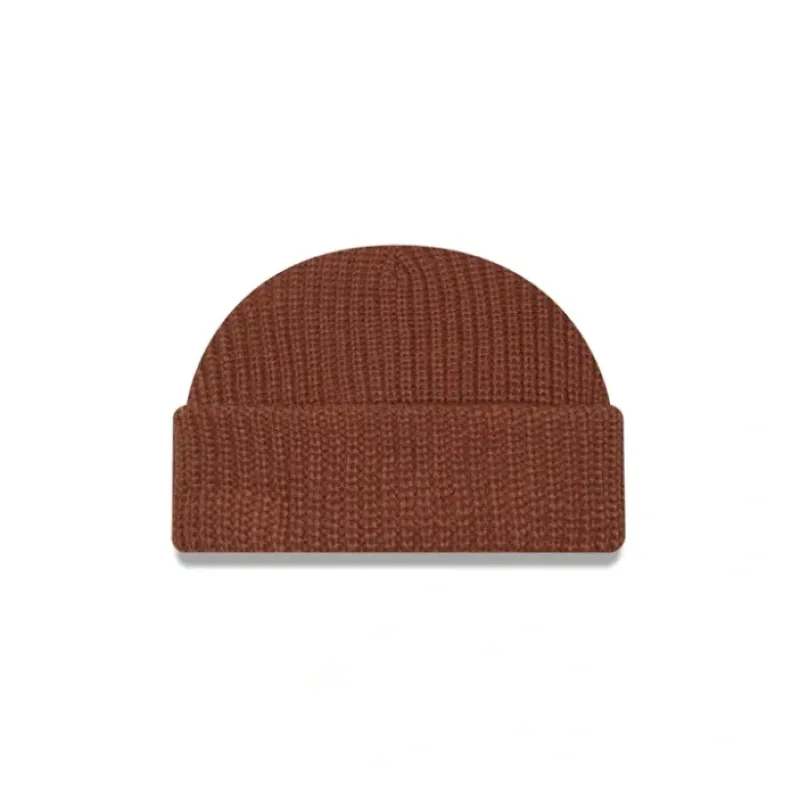 Outlet New Era Cap Brown Ribbed Skully Knit Beanie - KTGCaps - Baseball caps for various teams, purchased online at a discount