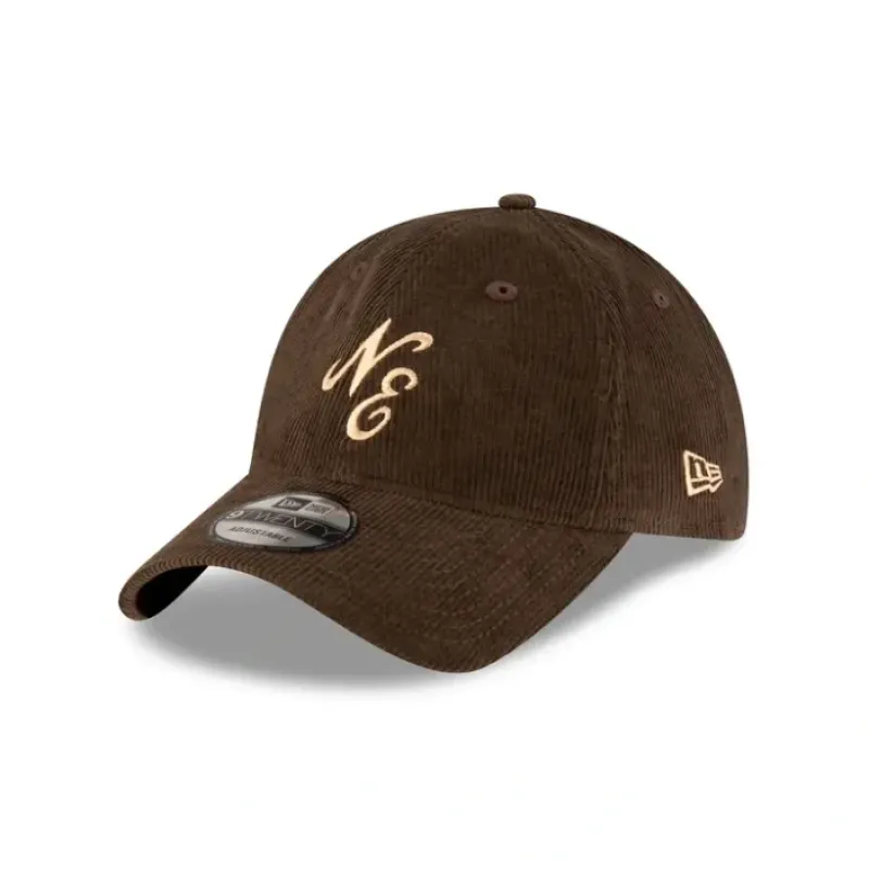 Best New Era Cap Corduroy Classic Walnut 9TWENTY Adjustable Hat - KTGCaps - Baseball caps for various teams, purchased online at a discount
