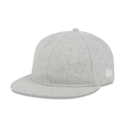 Cheap New Era Cap Heather Gray Melton Wool Retro Crown 9FIFTY Adjustable Hat - KTGCaps - Baseball caps for various teams, purchased online at a discount